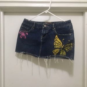 Blue Asphalt Mini Skirt